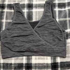 Lamaze Charcoal Wrap Sports Bra